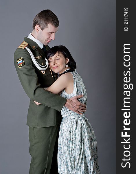 Soldier and girl