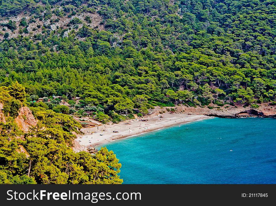 Beautiful bay in Mediterranean sea. Turkey. 2010. Beautiful bay in Mediterranean sea. Turkey. 2010.