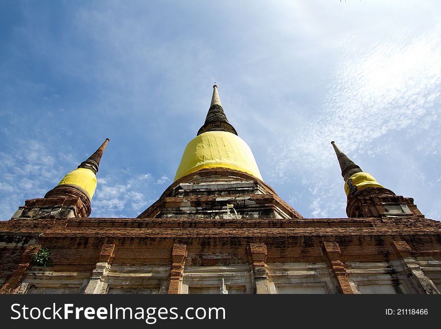 Loftily pagoda at ayutthaya Thailand