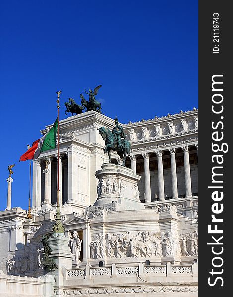 National monument to Vittorio Emanuele II (Victor Emmanuel II) or Altare della Patria (Altar of the Fatherland), Rome, Italy. National monument to Vittorio Emanuele II (Victor Emmanuel II) or Altare della Patria (Altar of the Fatherland), Rome, Italy