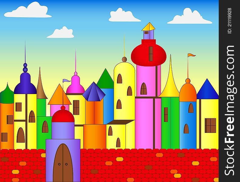 Colored castle