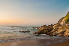Waves On Rocky Beach Stock Photo Waves On Rocky Beach Stock Photo