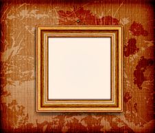 Old Wooden Frame For Photo Stock Image