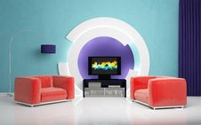 Modern Interior Composition. Royalty Free Stock Images Modern Interior Composition. Royalty Free Stock Images
