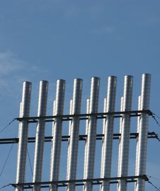 Vertical Pipes Royalty Free Stock Photo Vertical Pipes Royalty Free Stock Photo