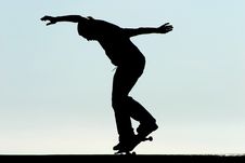 Male Skateboarder Stock Image