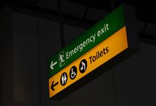 Emergency Exit Sign Stock Images
