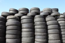 Old Car Tyres Stock Photography Old Car Tyres Stock Photography