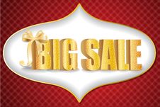 3D Big Sale Royalty Free Stock Image
