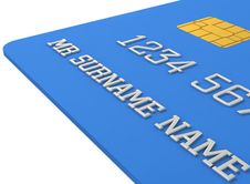 3d Blue Credit Card Stock Photo 3d Blue Credit Card Stock Photo