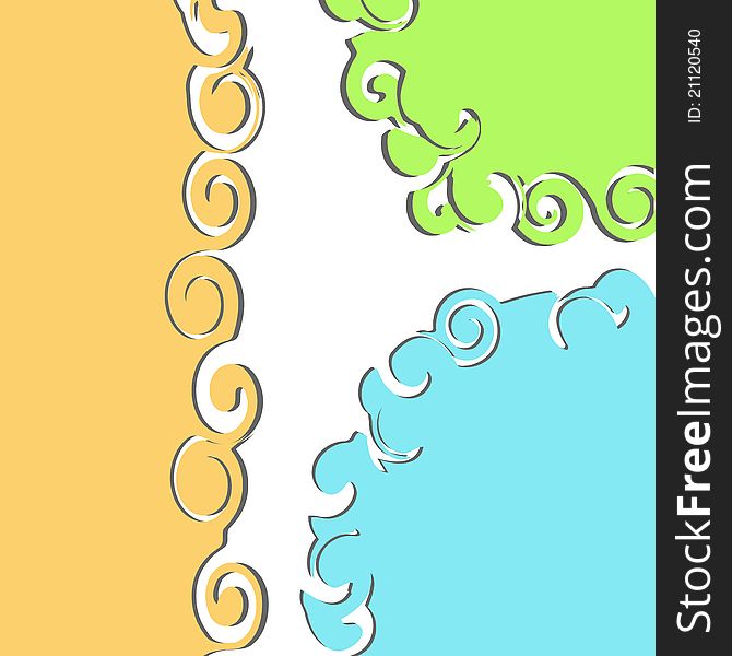 Colorful bubbles for speech backgrounds