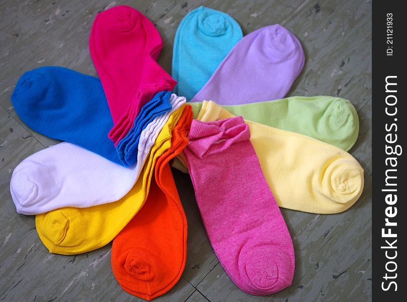 Colored socks in my house
