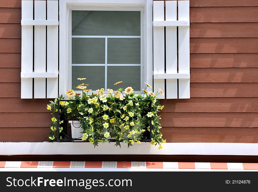 Window decorated of architecture in beautiful color, shown as featured architecture pattern and good living environment. Window decorated of architecture in beautiful color, shown as featured architecture pattern and good living environment.