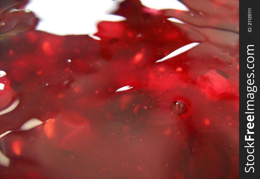 Closeup of cherry cheesecake fruit jellies. Closeup of cherry cheesecake fruit jellies