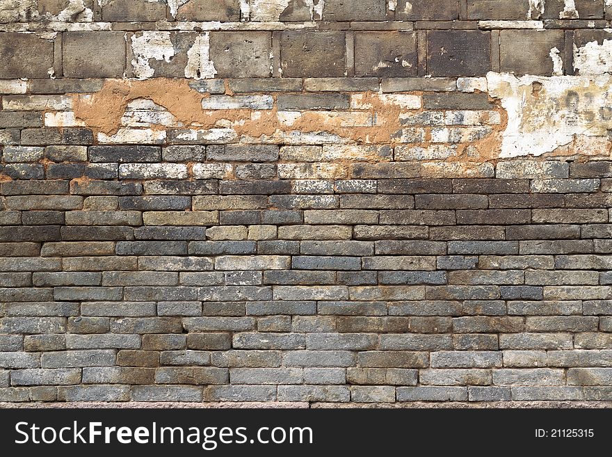 Brick wall texture Background in east China