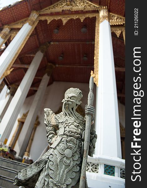 Thai warrior statue