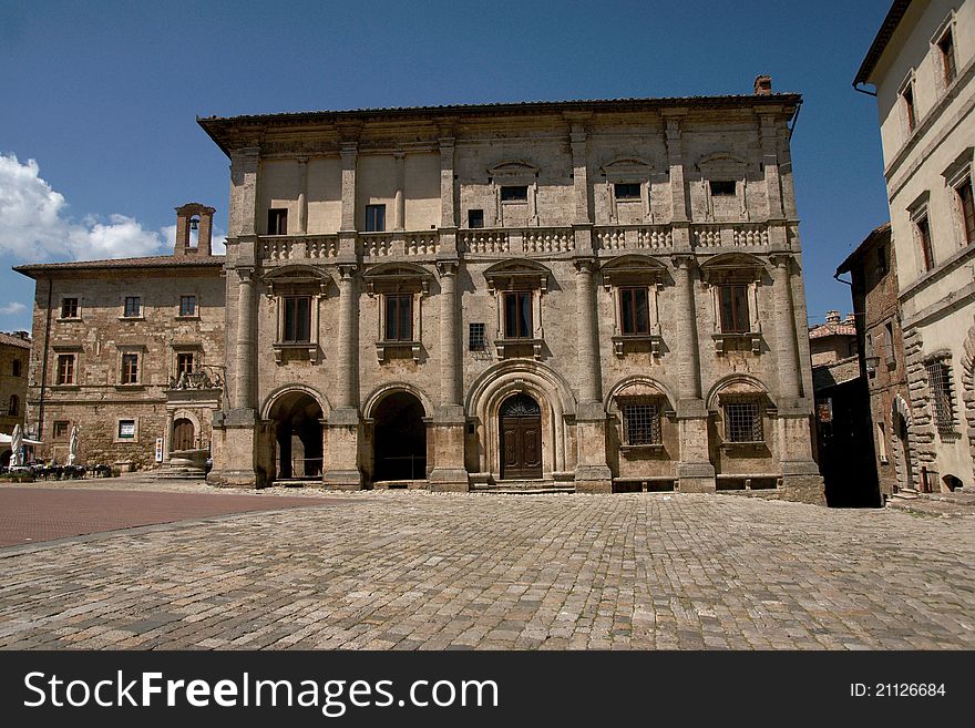 Montepulciano Town In Tuscany, Italy