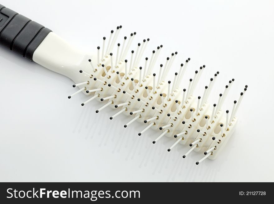 Hairbrush isolated on a white background