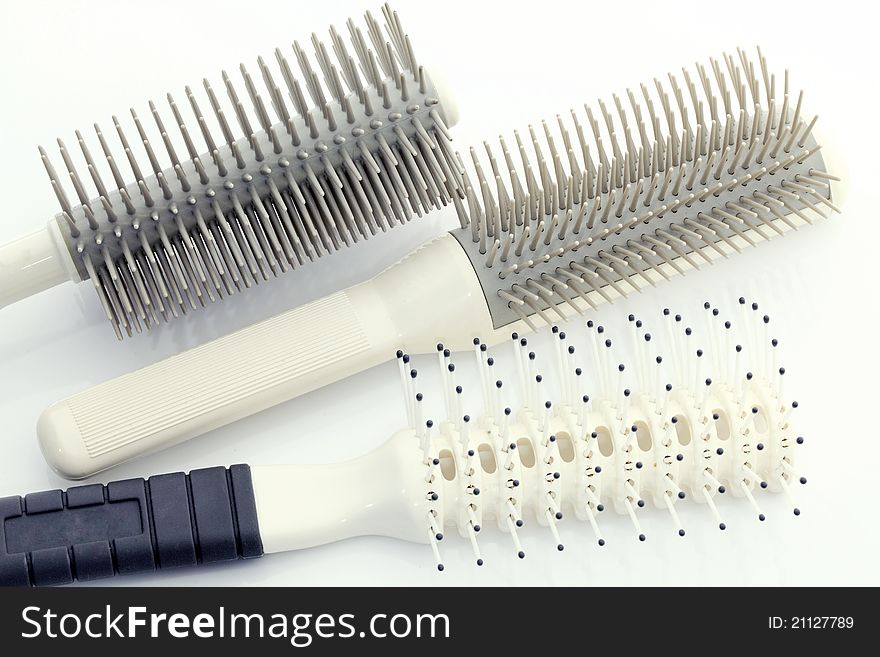 Hairbrush isolated on a white background