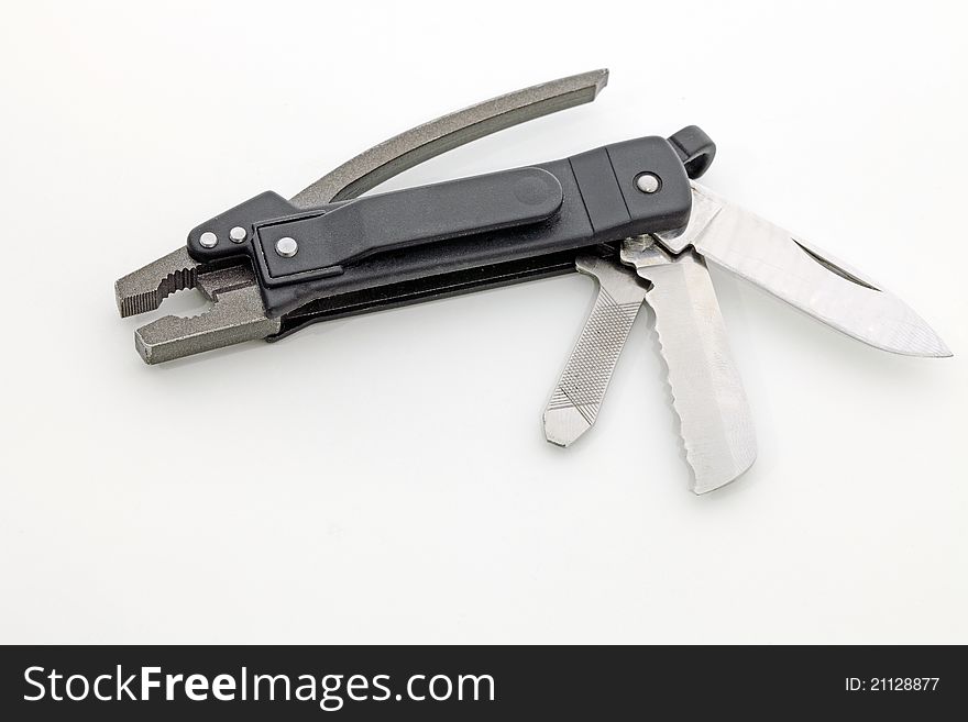 Penknife on a white background.