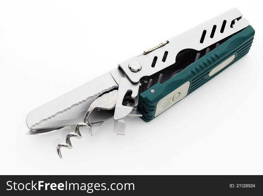 Penknife on a white background.