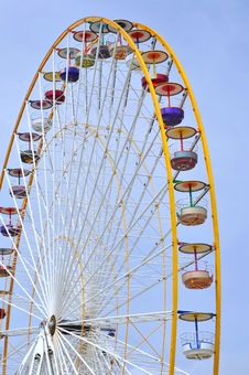 Panoramic Wheel Of A Carnival Royalty Free Stock Image Panoramic Wheel Of A Carnival Royalty Free Stock Image