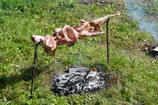 Lamb Barbecue Royalty Free Stock Photo Lamb Barbecue Royalty Free Stock Photo