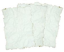 Crumpled Paper With Burnt Royalty Free Stock Images