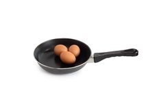 Frying Pan With Eggs Royalty Free Stock Photos Frying Pan With Eggs Royalty Free Stock Photos