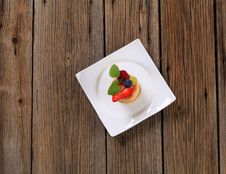 Puff Pastry Shell With Fruit Stock Photos Puff Pastry Shell With Fruit Stock Photos