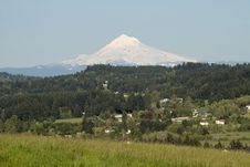 Mount Hood And Happy Valley Scenic View Royalty Free Stock Photo Mount Hood And Happy Valley Scenic View Royalty Free Stock Photo