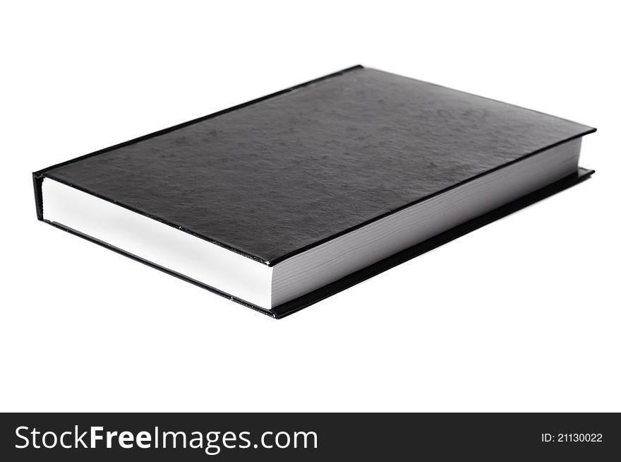Black book isolated on a white background perfect for cutout. Black book isolated on a white background perfect for cutout