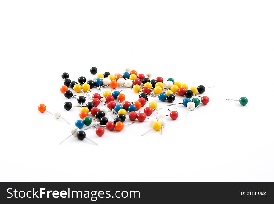 Various color of pushpins