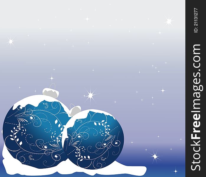 Abstract Blue Christmas Background