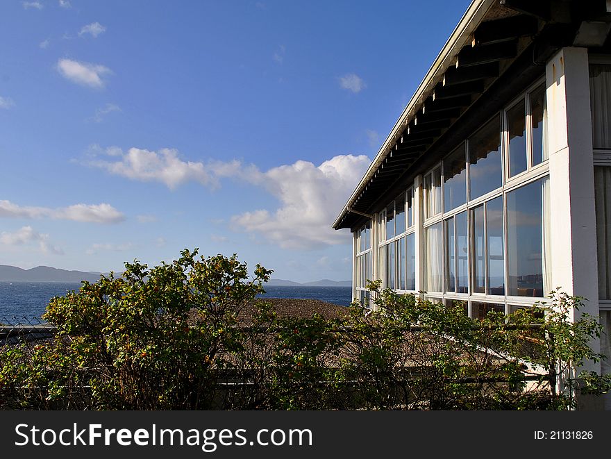 Terrace by the ocean