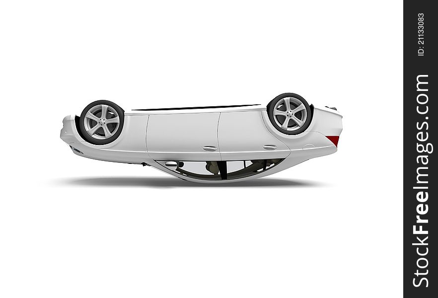 Car isolated on white background. Car isolated on white background