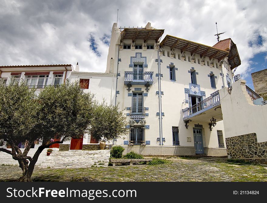 View of a great house of Cadaques, in Girona. View of a great house of Cadaques, in Girona.