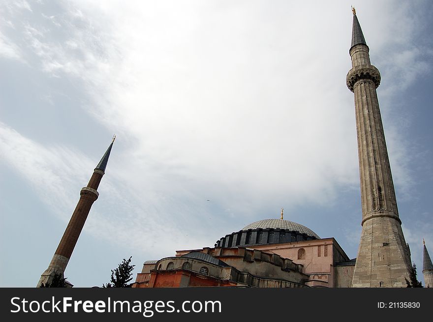 Aya Sofia Minarets in Istanbul