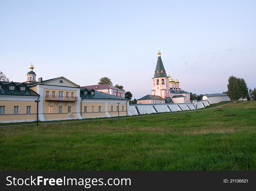 Orthodox Monastery of the Russian Church, the Valdai region Novgorod region, 10 km from the town of Valdai. Orthodox Monastery of the Russian Church, the Valdai region Novgorod region, 10 km from the town of Valdai