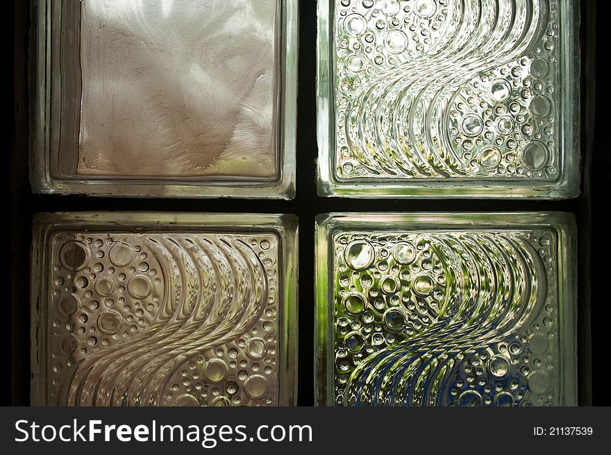 Glass block texture in a room for lighting at modern building. Glass block texture in a room for lighting at modern building.