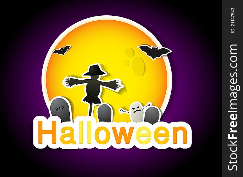 Symbols of Halloween for poster