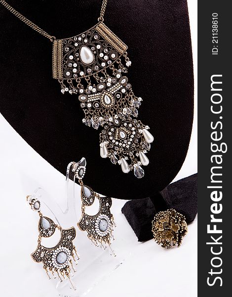 Jewelery Set of earrings ring and necklace