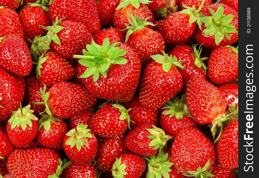 Food Frame Background - Fresh ripe perfect strawberries. Food Frame Background - Fresh ripe perfect strawberries