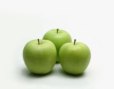 Three Apples Royalty Free Stock Photos