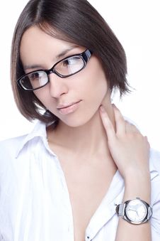 Woman Glasses Optic Royalty Free Stock Photography Woman Glasses Optic Royalty Free Stock Photography