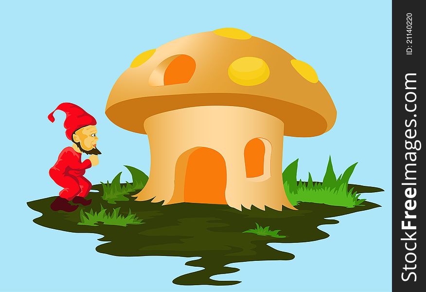 Dwarf And Mushroom Houses