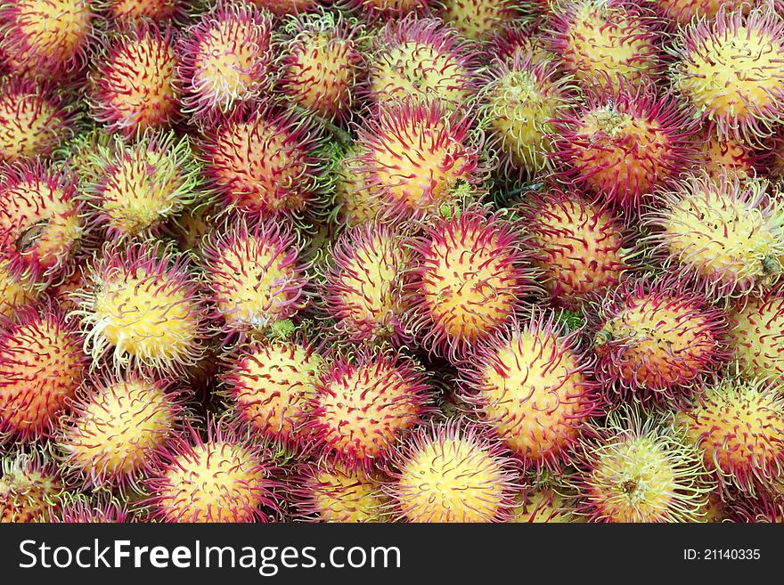 Background with tropical fruit,Negrito