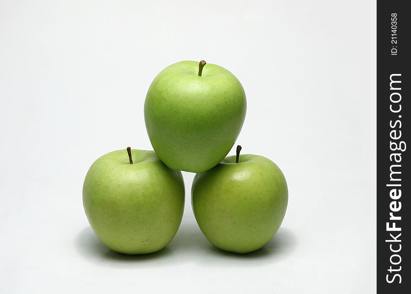 Three overlapping together Apple