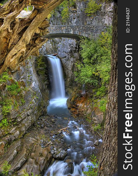 Christine Falls located on Mount Rainier in Washington State