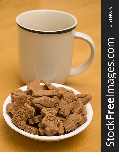 Biscuits in the shape of australian animals. Biscuits in the shape of australian animals